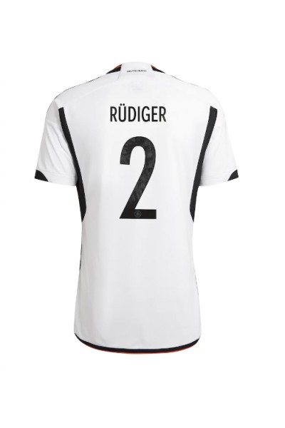Fotbalové Dres Německo Antonio Rudiger #2 Domácí Oblečení MS 2022 Krátký Rukáv